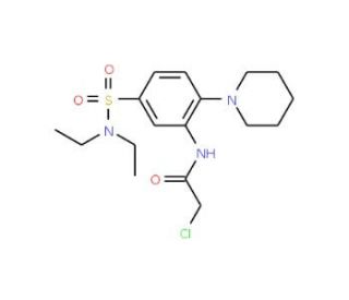 2-Chloro-N-(5-diethylsulfamoyl-2-piperidin-1-yl-phenyl)-acetamide - chemical structure image