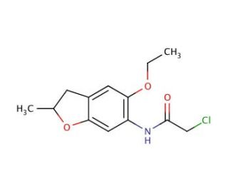 2-chloro-N-(5-ethoxy-2-methyl-2,3-dihydro-1-benzofuran-6-yl)acetamide - chemical structure image