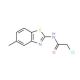 2-Chloro-N-(5-methyl-benzothiazol-2-yl)-acetamide - chemical structure image