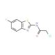 2-chloro-N-(6-fluoro-1,3-benzothiazol-2-yl)acetamide (CAS 263239-23-2) - chemical structure image
