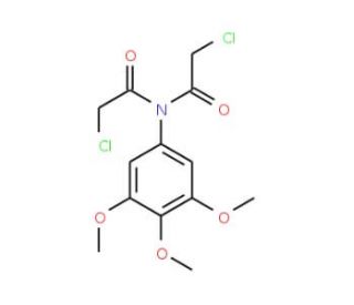 2-chloro-N-(chloroacetyl)-N-(3,4,5-trimethoxyphenyl)acetamide - chemical structure image