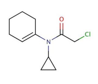 2-chloro-N-cyclohex-1-en-1-yl-N-cyclopropylacetamide - chemical structure image