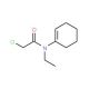 2-chloro-N-cyclohex-1-en-1-yl-N-ethylacetamide (CAS 21417-18-5) - chemical structure image