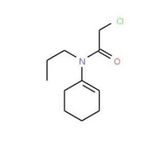 2-chloro-N-cyclohex-1-en-1-yl-N-propylacetamide (CAS 21417-17-4) - chemical structure image