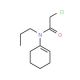 2-chloro-N-cyclohex-1-en-1-yl-N-propylacetamide (CAS 21417-17-4) - chemical structure image
