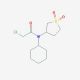 2-chloro-N-cyclohexyl-N-(1,1-dioxidotetrahydrothien-3-yl)acetamide - chemical structure image