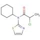 2-chloro-N-cyclohexyl-N-1,3-thiazol-2-ylpropanamide - chemical structure image