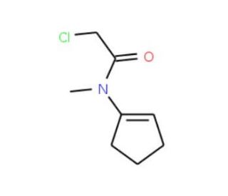 2-chloro-N-cyclopent-1-en-1-yl-N-methylacetamide - chemical structure image