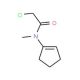 2-chloro-N-cyclopent-1-en-1-yl-N-methylacetamide - chemical structure image