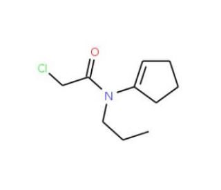 2-chloro-N-cyclopent-1-en-1-yl-N-propylacetamide - chemical structure image