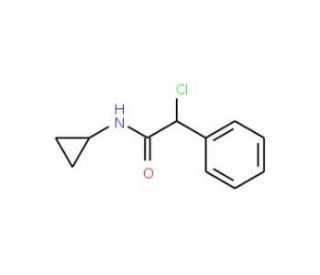 2-chloro-N-cyclopropyl-2-phenylacetamide - chemical structure image