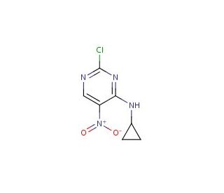 2-chloro-N-cyclopropyl-5-nitropyrimidin-4-amine - chemical structure image