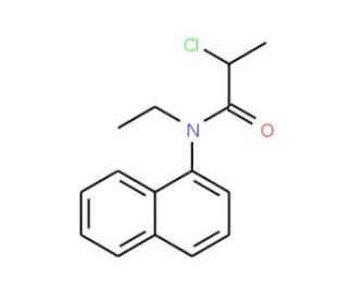 2-chloro-N-ethyl-N-1-naphthylpropanamide (CAS 101111-62-0) - chemical structure image