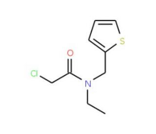 2-chloro-N-ethyl-N-(thien-2-ylmethyl)acetamide - chemical structure image