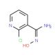 2-Chloro-N-hydroxy-nicotinamidine (CAS 468068-58-8) - chemical structure image