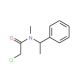 2-chloro-N-methyl-N-(1-phenylethyl)acetamide (CAS 40023-04-9) - chemical structure image