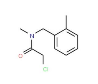 2-chloro-N-methyl-N-(2-methylbenzyl)acetamide - chemical structure image