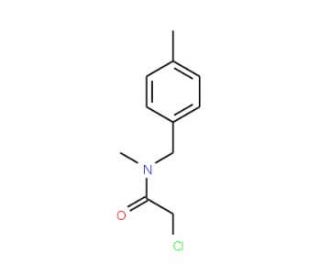 2-chloro-N-methyl-N-(4-methylbenzyl)acetamide - chemical structure image