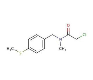 2-chloro-N-methyl-N-[4-(methylthio)benzyl]acetamide - chemical structure image