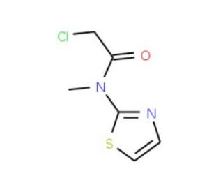 2-Chloro-N-methyl-N-thiazol-2-yl-acetamide - chemical structure image
