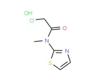 2-Chloro-N-methyl-N-thiazol-2-yl-acetamidehydrochloride - chemical structure image