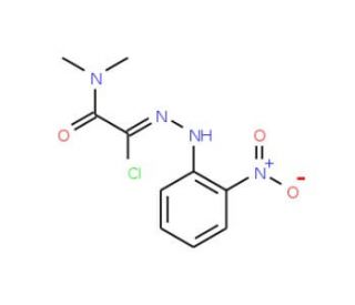 2-Chloro-N,N-dimethyl-2-[2-(2-nitrophenyl)hydrazono]acetamide - chemical structure image