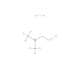 2-Chloro-N,N-dimethylethylamine-d6 Hydrochloride (CAS 97941-91-8) - chemical structure image