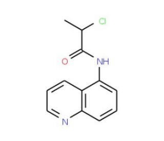 2-chloro-N-quinolin-5-ylpropanamide - chemical structure image