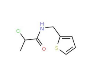2-chloro-N-(thien-2-ylmethyl)propanamide (CAS 878125-78-1) - chemical structure image