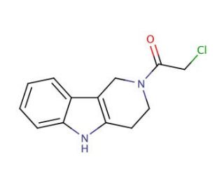 2-(chloroacetyl)-2,3,4,5-tetrahydro-1H-pyrido[4,3-b]indole - chemical structure image