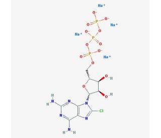 2-Chloroadenosine triphosphate sodium salt (CAS 49564-60-5) - chemical structure image
