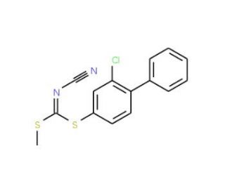 (2-Chlorobiphenyl-4-yl)methyl-cyanocarbonimidodithioate - chemical structure image