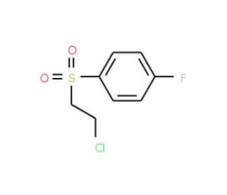 2-Chloroethyl 4-fluorophenyl sulfone (CAS 33330-46-0) - chemical structure image