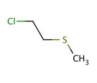2-Chloroethyl methyl sulfide (CAS 542-81-4) - chemical structure image