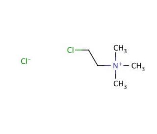 (2-Chloroethyl)trimethylammonium chloride (CAS 999-81-5) - chemical structure image