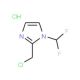 2-(chloromethyl)-1-(difluoromethyl)-1H-imidazole hydrochloride - chemical structure image