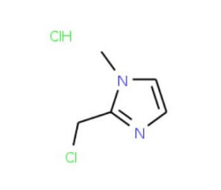 2-(chloromethyl)-1-methyl-1H-imidazole hydrochloride (CAS 78667-04-6) - chemical structure image