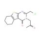 2-(chloromethyl)-3-(2-oxopropyl)-5,6,7,8-tetrahydro[1]benzothieno[2,3-d]pyrimidin-4(3H)-one - chemical structure image