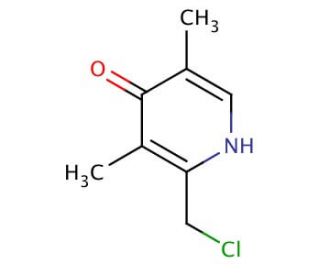 2-Chloromethyl-3,5-dimethylpyridin-4-ol - chemical structure image