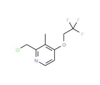 2-Chloromethyl-3-methyl-4-(2,2,2-trifluoro-ethoxy)-pyridine (CAS 128430-66-0) - chemical structure image