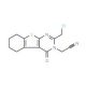 [2-(chloromethyl)-4-oxo-5,6,7,8-tetrahydro[1]benzothieno[2,3-d]pyrimidin-3(4H)-yl]acetonitrile - chemical structure image