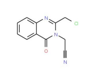 [2-(chloromethyl)-4-oxoquinazolin-3(4H)-yl]acetonitrile - chemical structure image