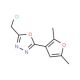 2-(chloromethyl)-5-(2,5-dimethyl-3-furyl)-1,3,4-oxadiazole - chemical structure image