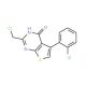 2-(chloromethyl)-5-(2-chlorophenyl)thieno[2,3-d]pyrimidin-4(3H)-one - chemical structure image