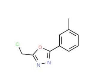 2-(chloromethyl)-5-(3-methylphenyl)-1,3,4-oxadiazole (CAS 24023-73-2) - chemical structure image