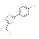 2-Chloromethyl-5-(4-chlorophenyl)-1,3,4-thiadiazole (CAS 851983-40-9) - chemical structure image