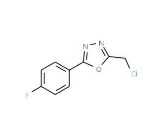 2-(chloromethyl)-5-(4-fluorophenyl)-1,3,4-oxadiazole - chemical structure image