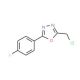 2-(chloromethyl)-5-(4-fluorophenyl)-1,3,4-oxadiazole - chemical structure image