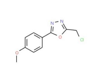 2-(chloromethyl)-5-(4-methoxyphenyl)-1,3,4-oxadiazole (CAS 24023-71-0) - chemical structure image