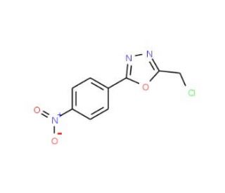2-Chloromethyl-5-(4-nitro-phenyl)-[1,3,4]oxadiazole (CAS 50677-30-0) - chemical structure image